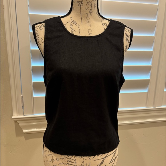 Madewell Tops - Madewell Black Linen Sleeveless Women's Top